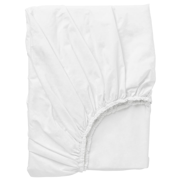 Fitted sheet, white